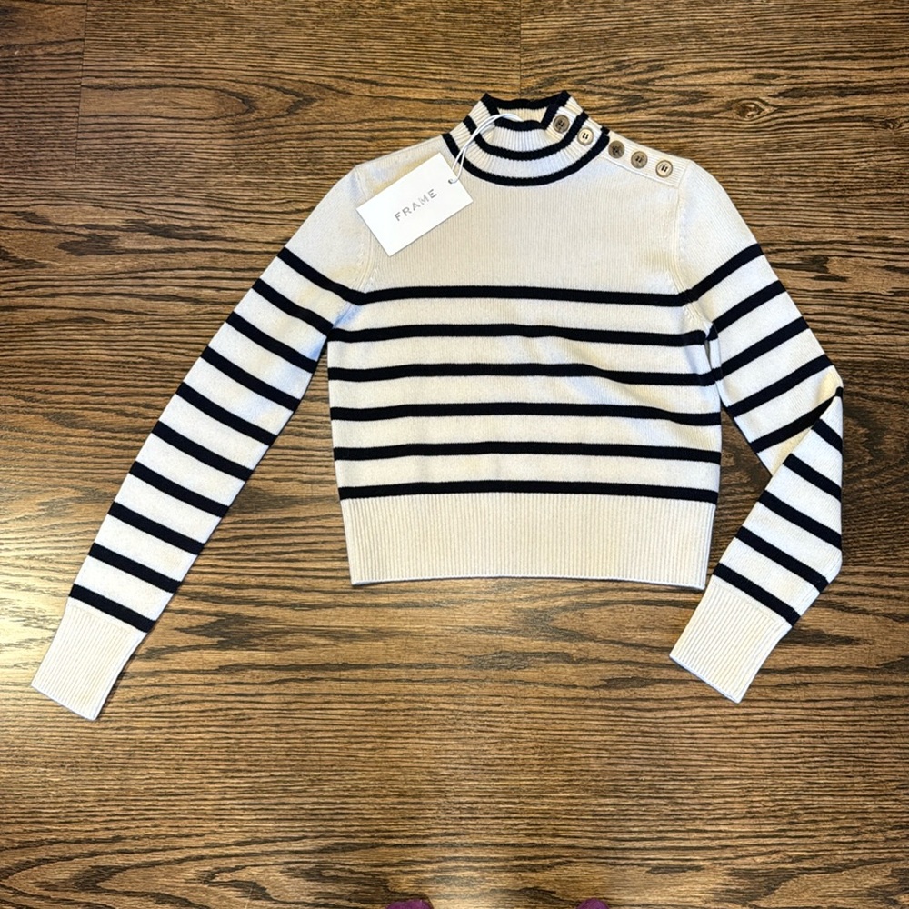 Frame Mariner Cashmere turtleneck sweater size XS NWT